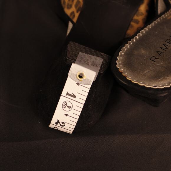 Leopard Print Heels Women's Size 9.5 M RAMPAGE Trix Slip on Kitten Heel Shoes - Picture 9 of 10